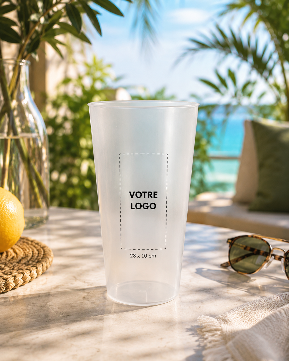 Verre en plastique personnalis�